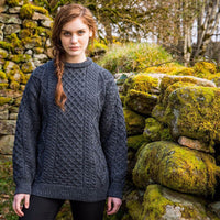 Womens Fisherman Lightweight Crew Neck Heritage Sweater