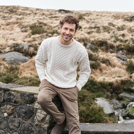 Men's Fisherman Lightweight Crew Neck Heritage Sweater
