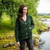 Women's Kells Aran Cardigan by Paul Costelloe