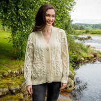 Women's Kells Aran Cardigan by Paul Costelloe