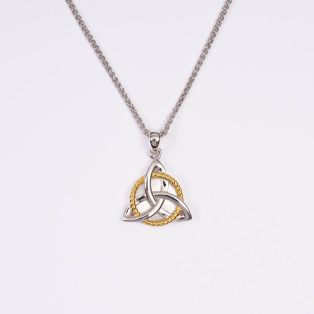 Mother of Pearl Trinity Knot Pendant 