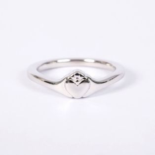 Silver Wishbone Claddagh Ring