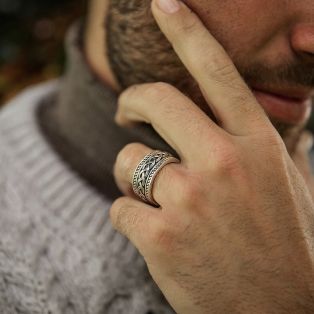 Sterling Silver Gents Celtic Knot Band