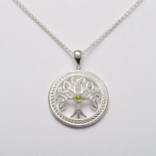 Silver Celtic Tree of Life Pendant 