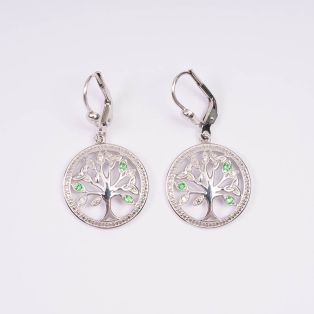 Tree of Life Crystal Earrings