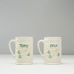 Belleek Set of 2 Personalized Name Mugs