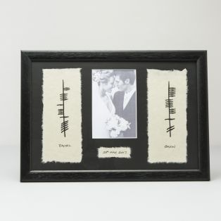 Ogham Personalized Wedding Plaque