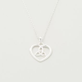 Trinity Knot Heart Pendant 