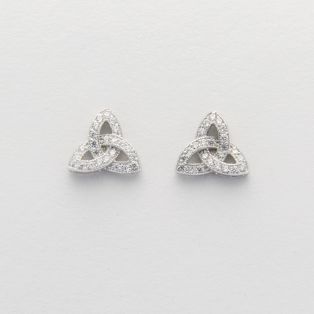 Trinity Knot Sterling Silver Celtic Earrings