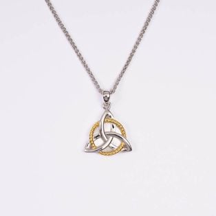 Mother of Pearl Trinity Knot Pendant 