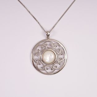 Celtic Knot Pendant with Mother of Pearl