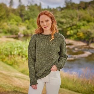 Womens Donegal Fleck Sweater