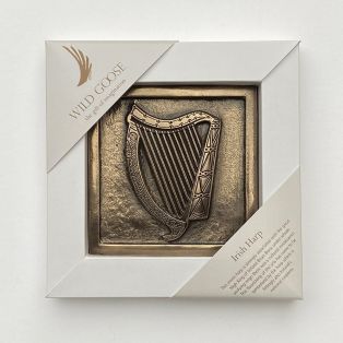 Wild Goose Harp of Ireland Wall Plaque