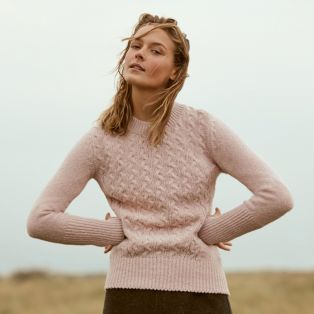 Womens Kilcrea Aran Cable Sweater