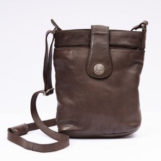 Brown Leather Torc Bag 