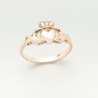 10 Carat Gold Maids Claddagh Ring 