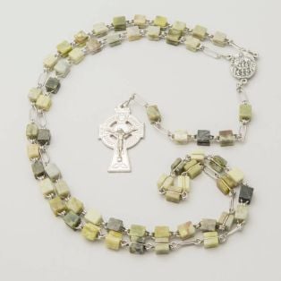 Connemara Marble Rosary Beads Knock Water Font
