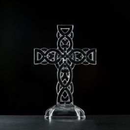 Galway Crystal Celtic Cross Ornament - The Irish Store