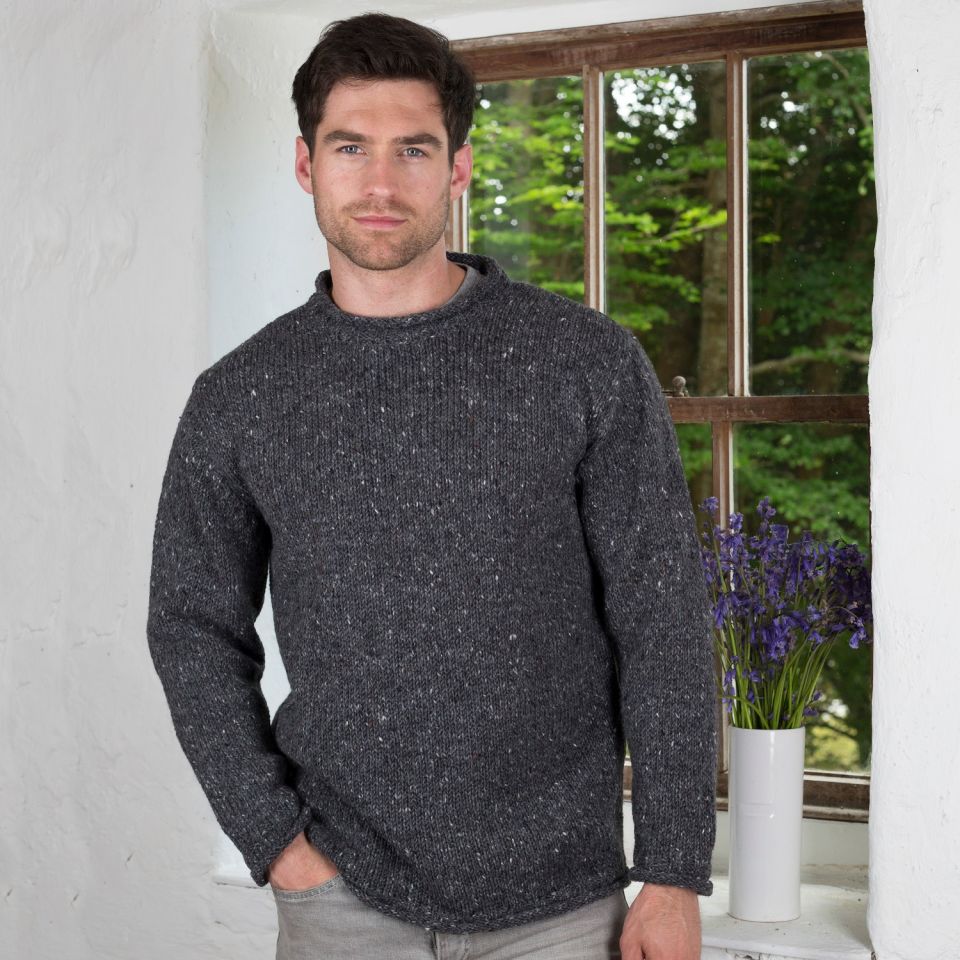 Donegal Curl Neck sweater