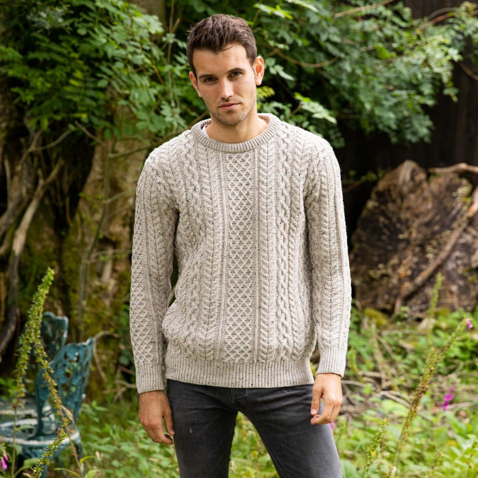 winter collection 2020 O'Connell Aran Sweater