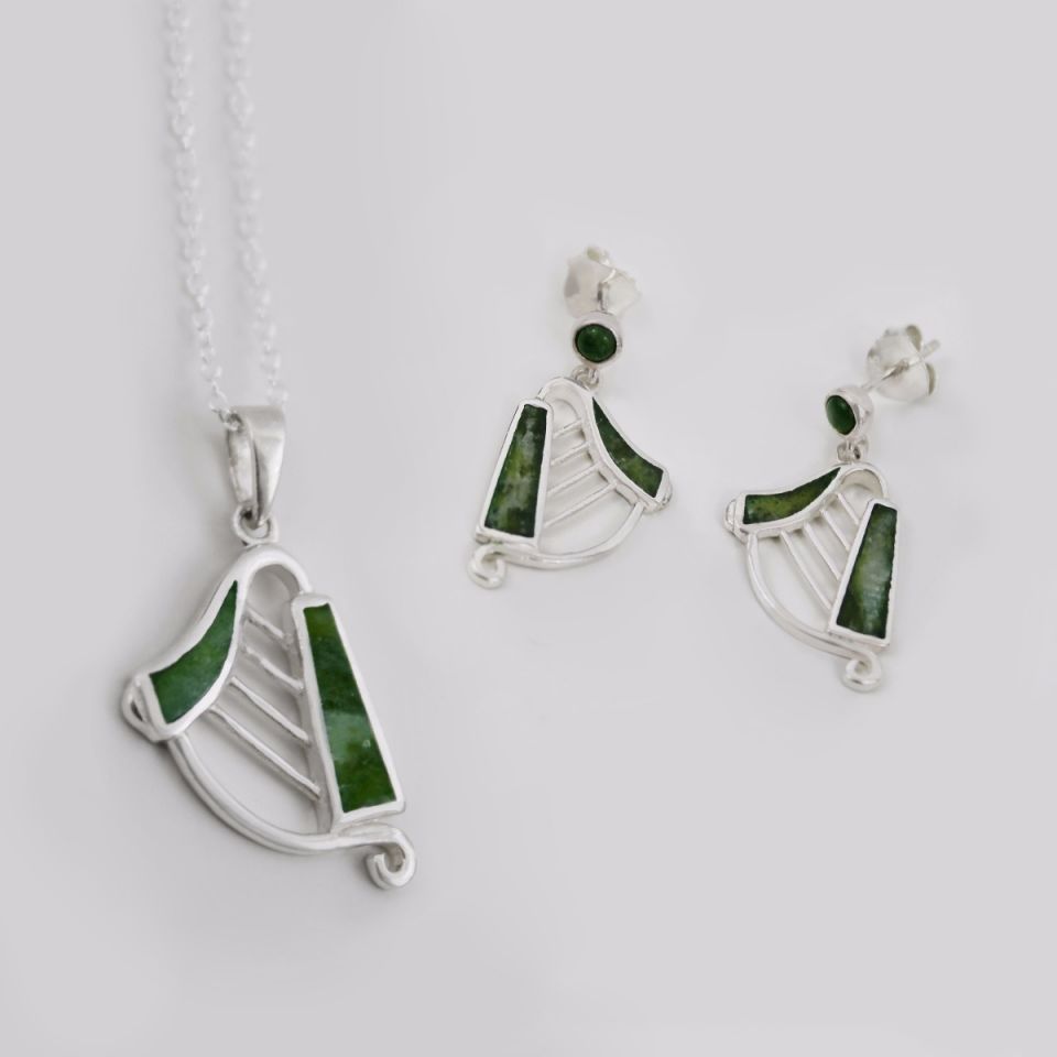 Celtic symbols -Haprp jewelry set 