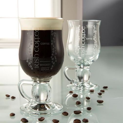 Gravere helikopter Glamour Galway Crystal Pair Of Irish Coffee Recipe Glasses - The Irish Store