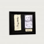 Ogham Personalized Christening Day Framed Photo