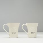 Personalized Belleek Claddagh Mugs   