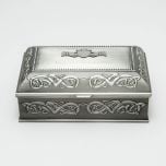 Personalized Mullingar Pewter Antique Jewelry Box