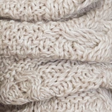 soft merino wool hooded aran sweater