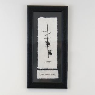 Ogham Personalized Mother Print - Best Mum