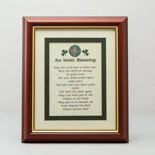 Framed Irish Blessing Print 