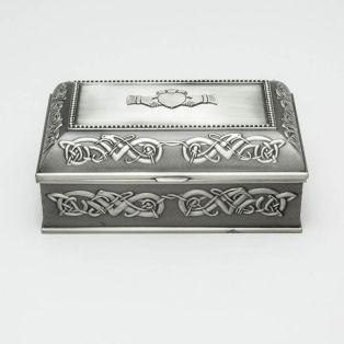 Mullingar Pewter Antique Irish Jewelry Box 