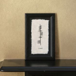 Ogham Personalized Name Plaque