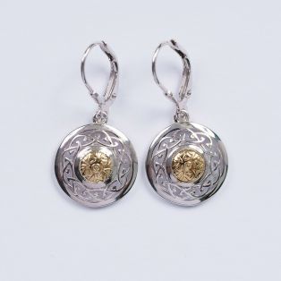 Silver Solstice Celtic Knot Earrings  

