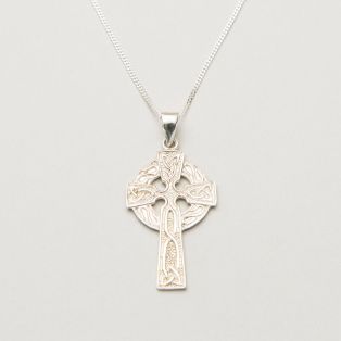 Sterling Silver Ancient Irish Cross Pendant