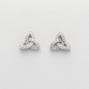 Trinity Knot Sterling Silver Celtic Earrings