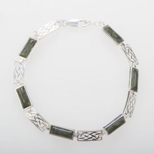 Connemara Marble Celtic Link Bracelet