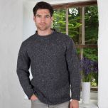 Donegal Curl Neck Aran Sweater